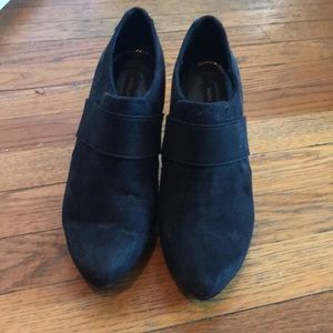 Black suede booties!